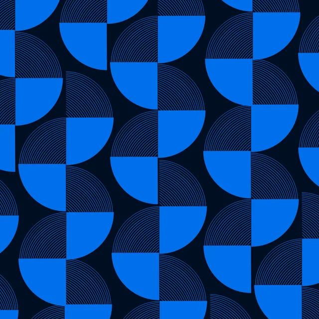Textura: cuartos de círculo marine blue y deep blue